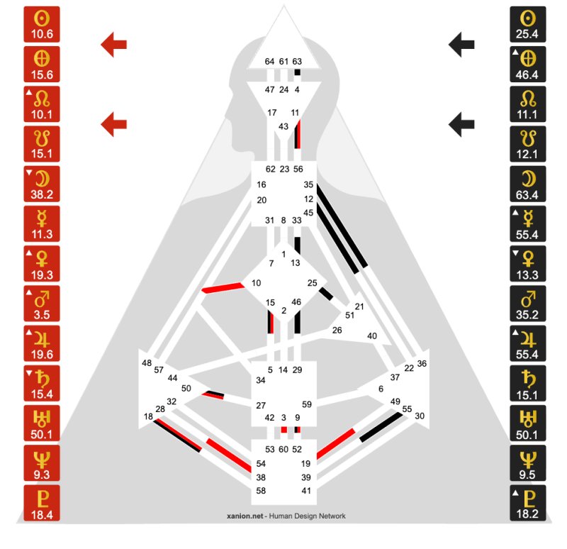 Dirk Nellens Bodygraph