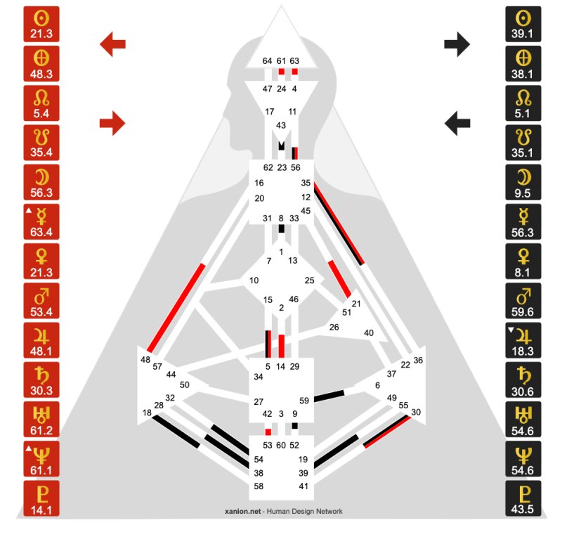 Julie Hannah Conge Bodygraph